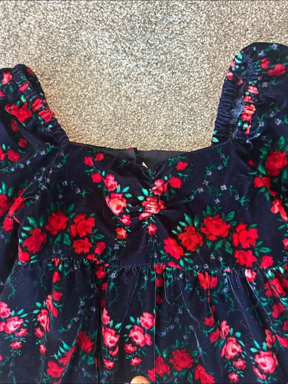 Girl’s Velvet Dress